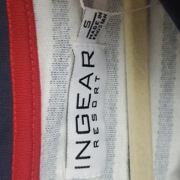 Ingear Resort Nautical Terrycloth Striped Dress, Size S - Picture 5 of 9